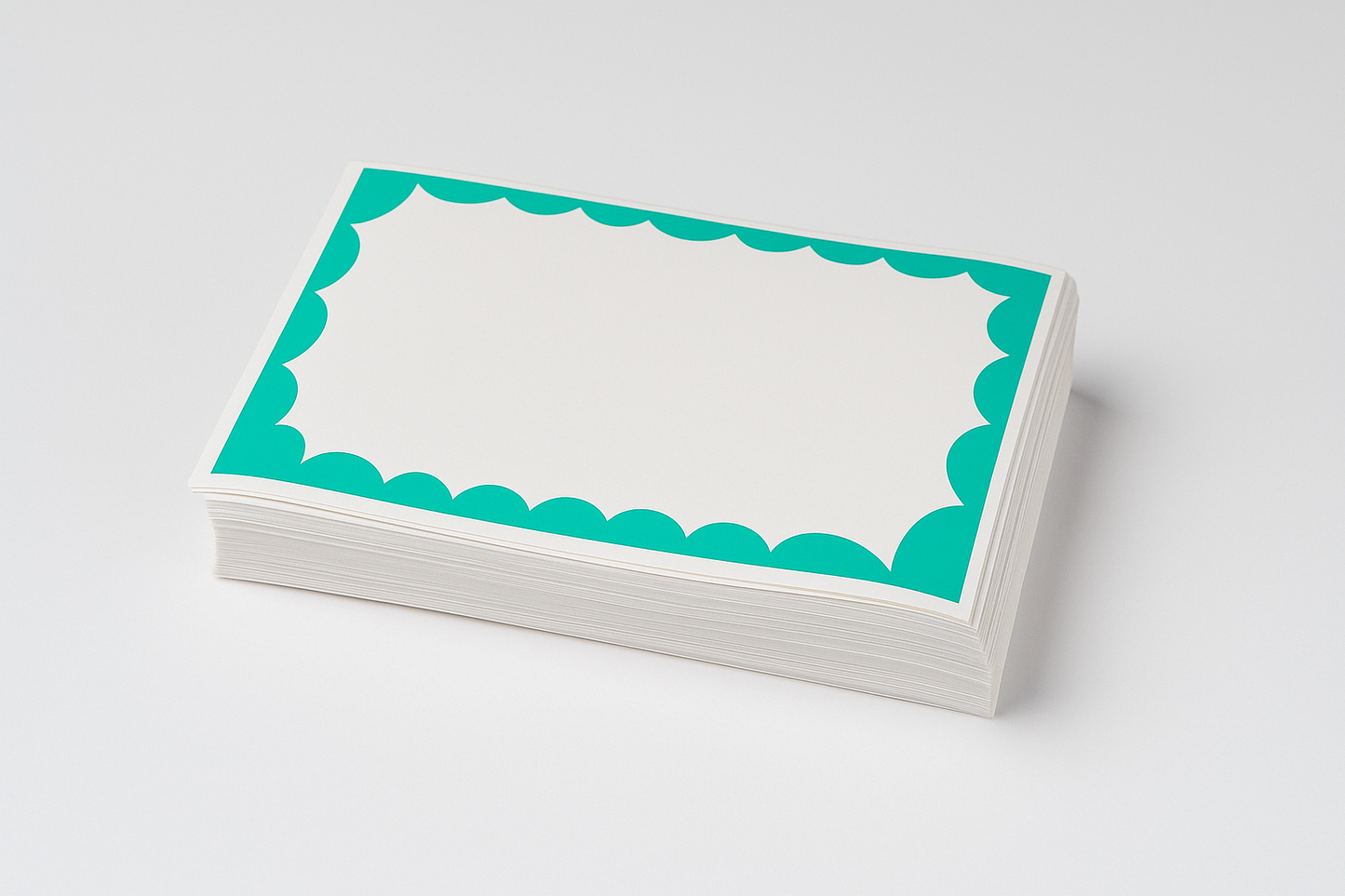 Ultra Vinyl - Green Wavy Border Egg Shell Stickers