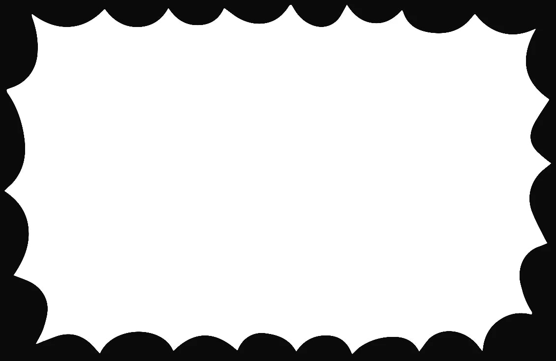 lack Wavy Eggshell Stickers – durable street art labels with bold contrast