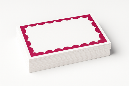 Ultra Vinyl - Purple Wavy Border Egg Shell Stickers